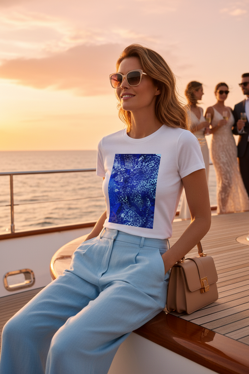 TERRES SAUVAGES — T-Shirt Bleu Infini