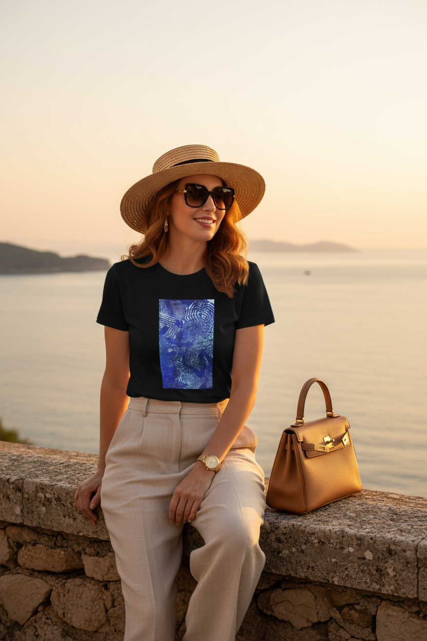 TERRES SAUVAGES — T-Shirt Bleu Infini