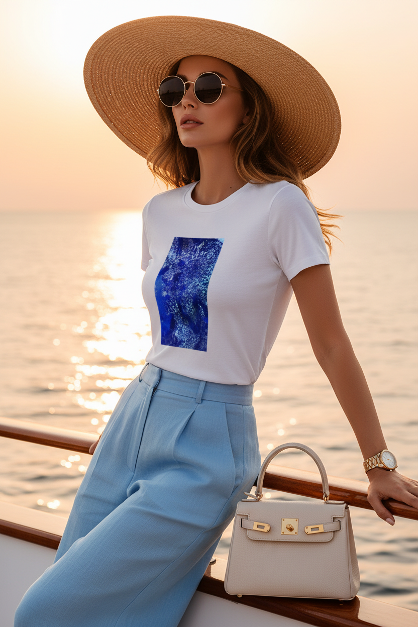 TERRES SAUVAGES — T-Shirt Bleu Infini