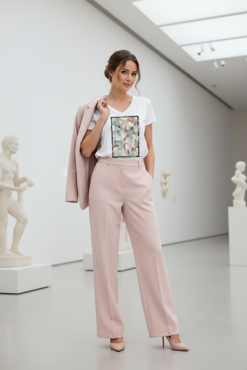 Danse des Sphères – Musée rose pâle chignon