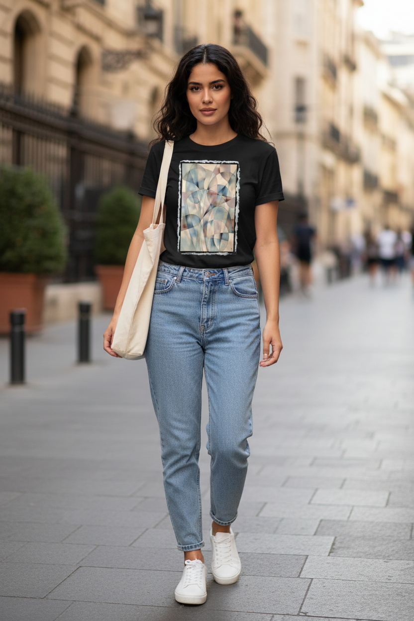 Danse des Sphères – Orientale casual t-shirt noir