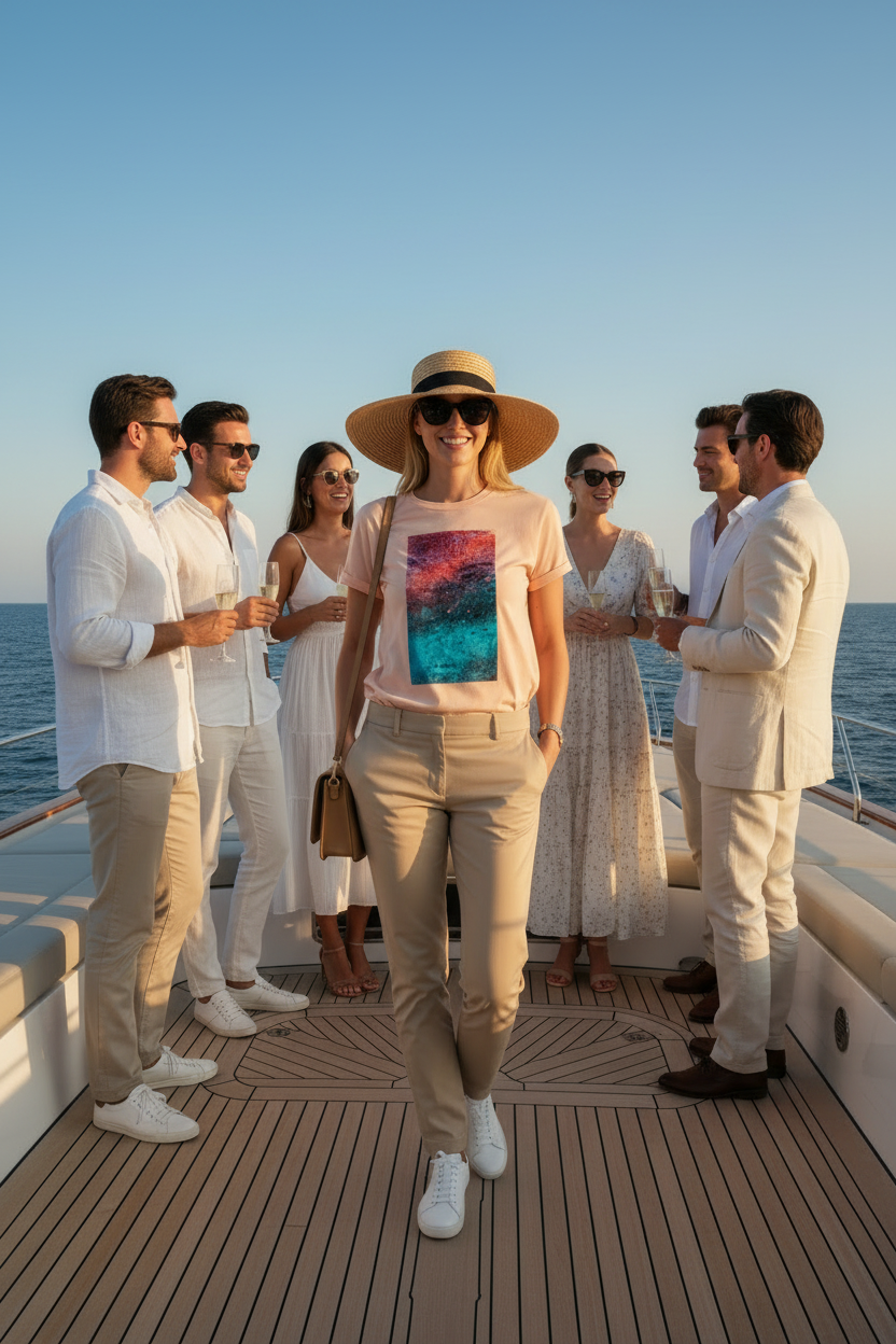 Feu Turquoise – Pêche Chapeau Paille Yacht