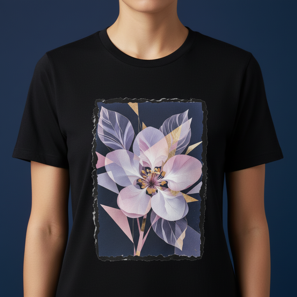 JARDINS ABSTRAITS – T-Shirt Floraison Nocturne