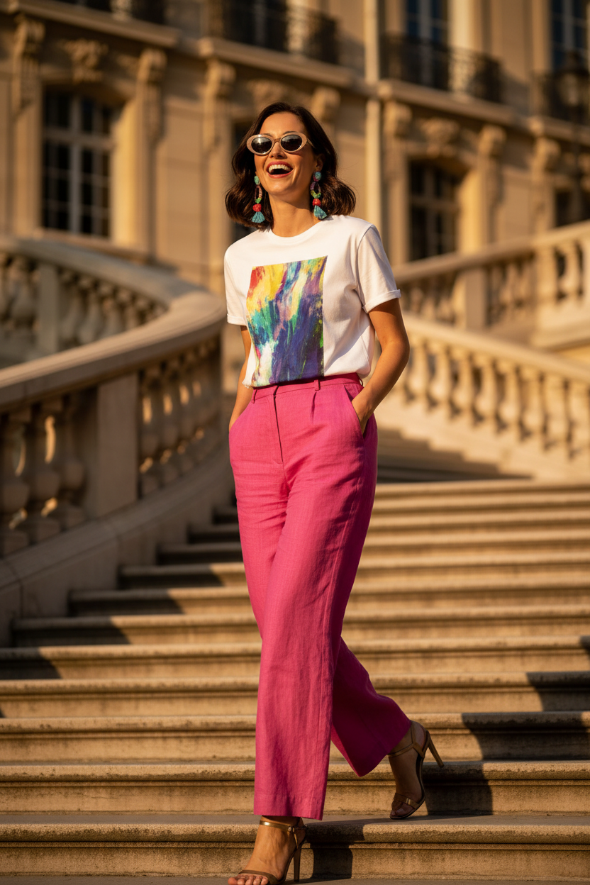 Éclat Sauvage – T-shirt blanc – Lifestyle Paris 1