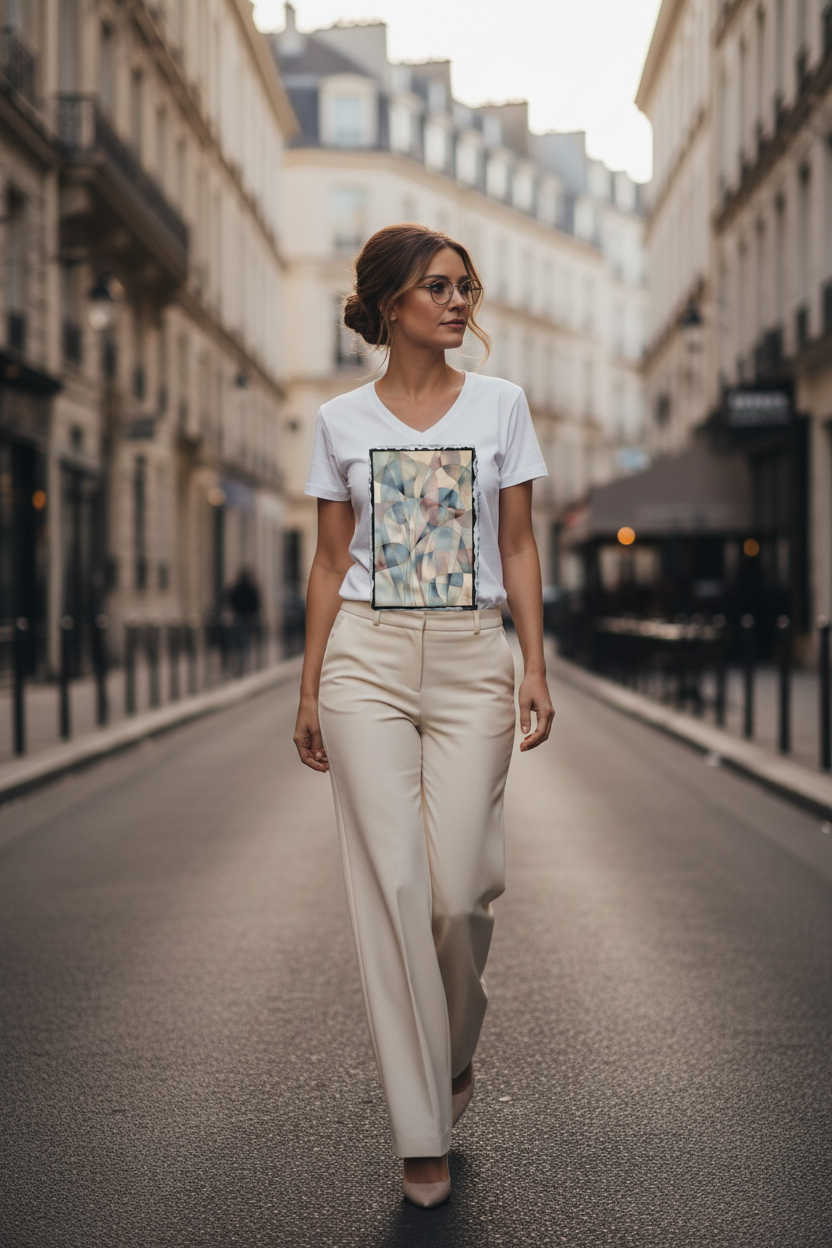 L'Atelier Abstrait – Danse des Sphères – Rue Parisienne Blanc