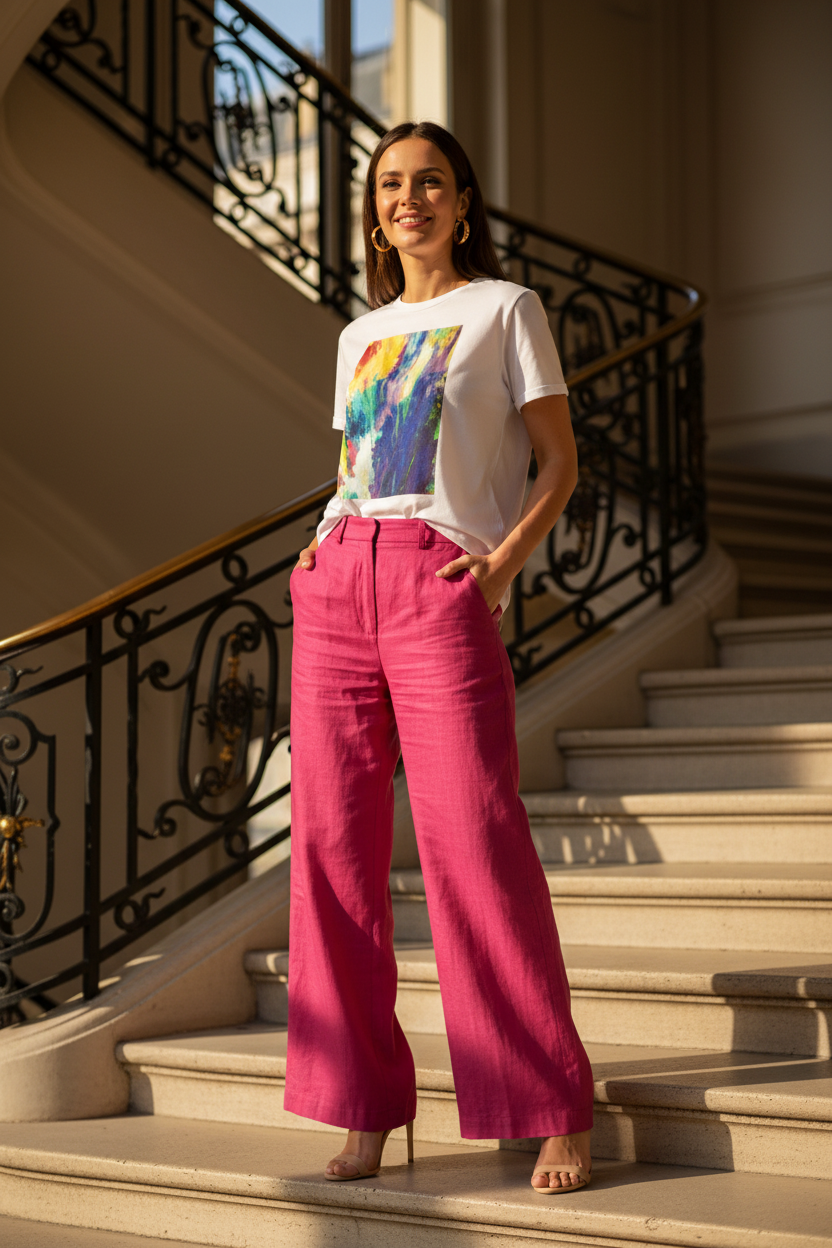 Éclat Sauvage – T-shirt blanc – French Tuck Paris