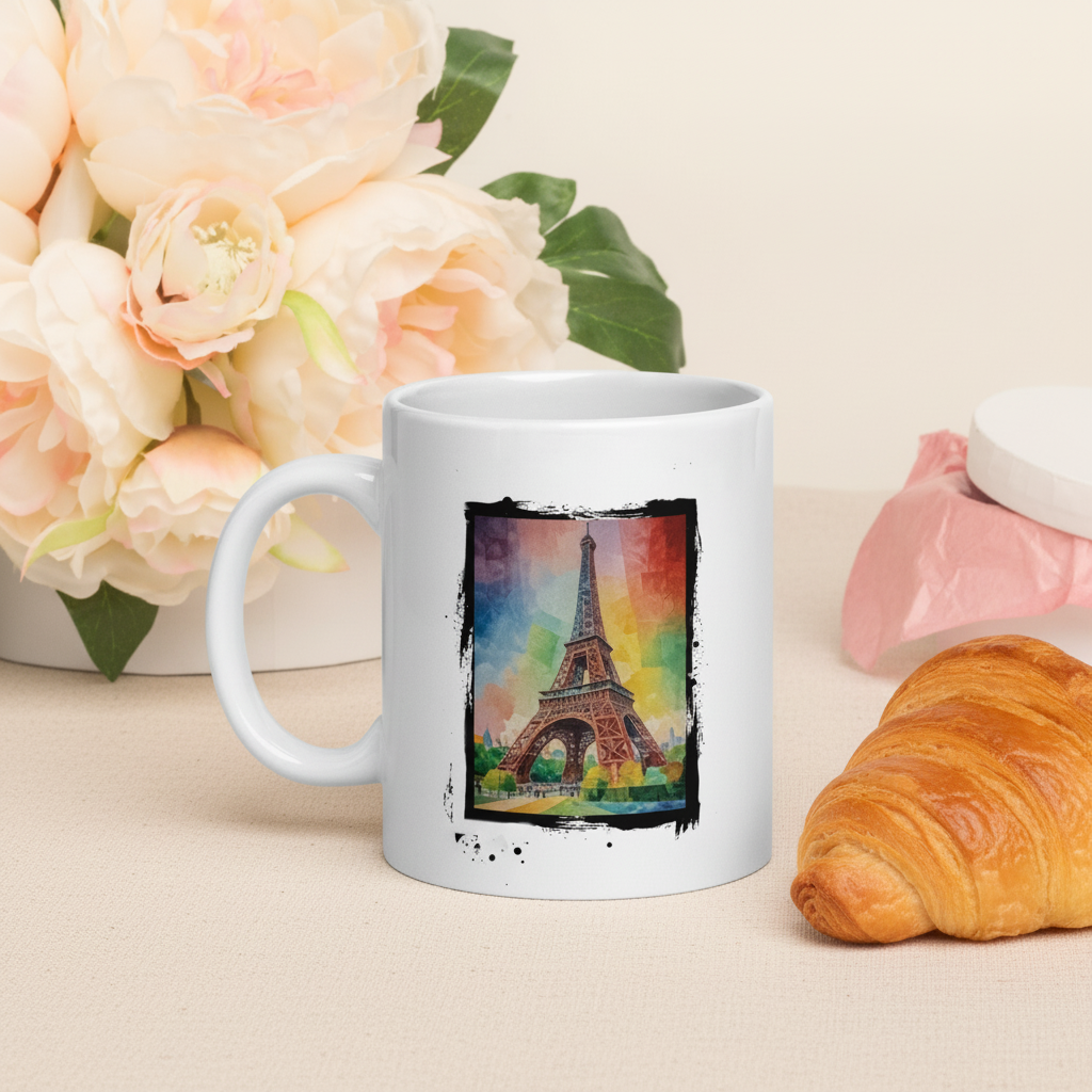 Mug Paris Colors – Fond crème