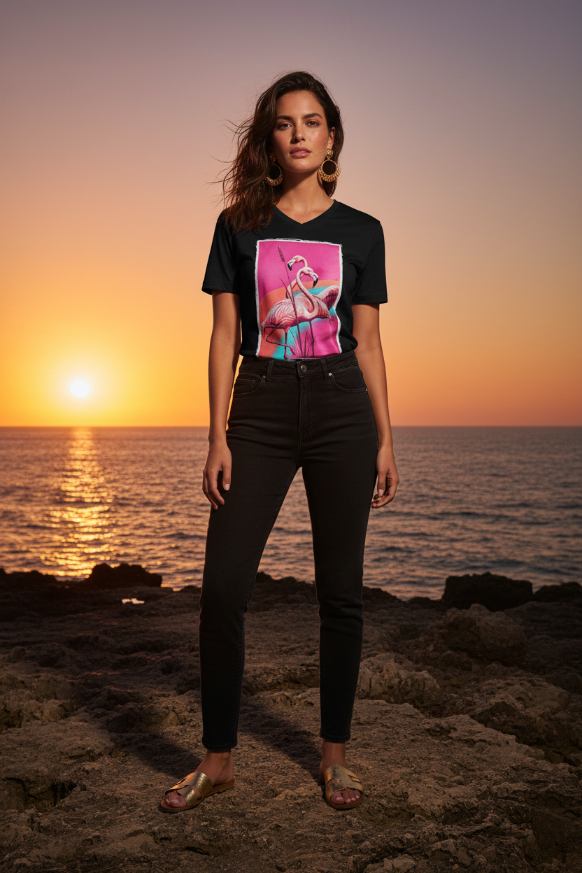 Flamants d'Or Noir — look coucher de soleil rochers, Collection Golden Hour Shopsofi76