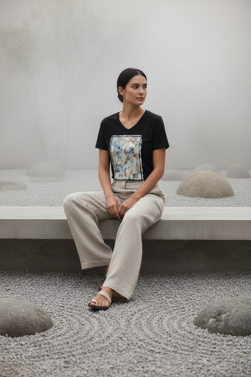 L'Atelier Abstrait – Danse des Sphères – Jardin Zen Noir