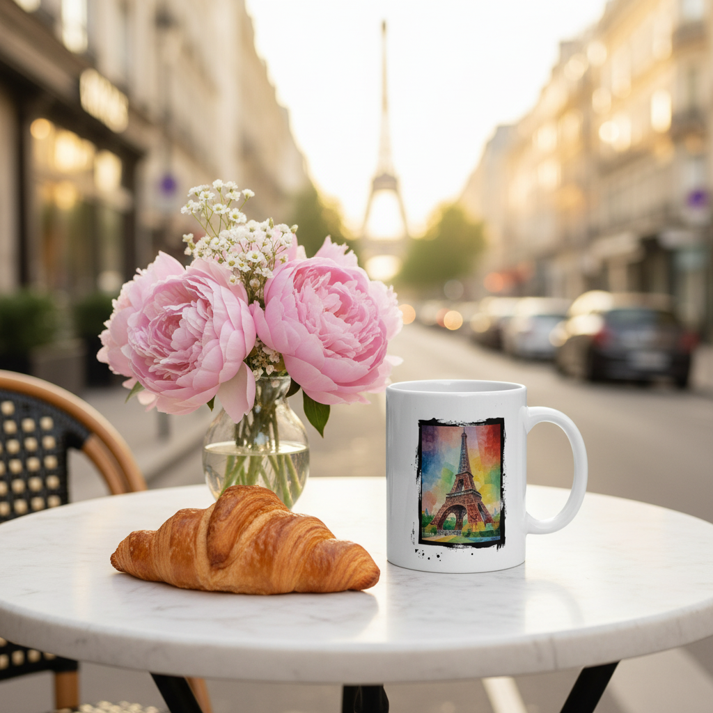 Mug Paris Colors – Vase fleurs bistrot