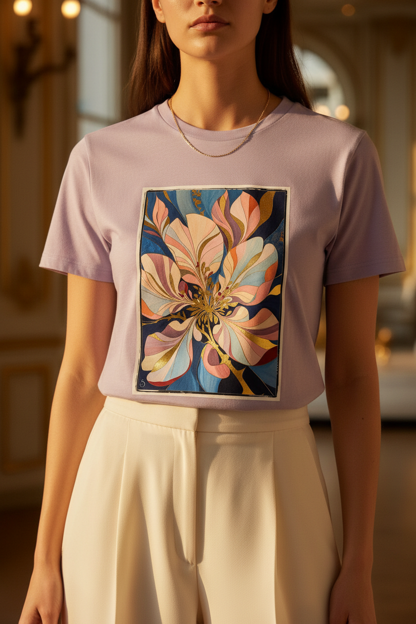 Pétale d'Or – Zoom Print – Lavender