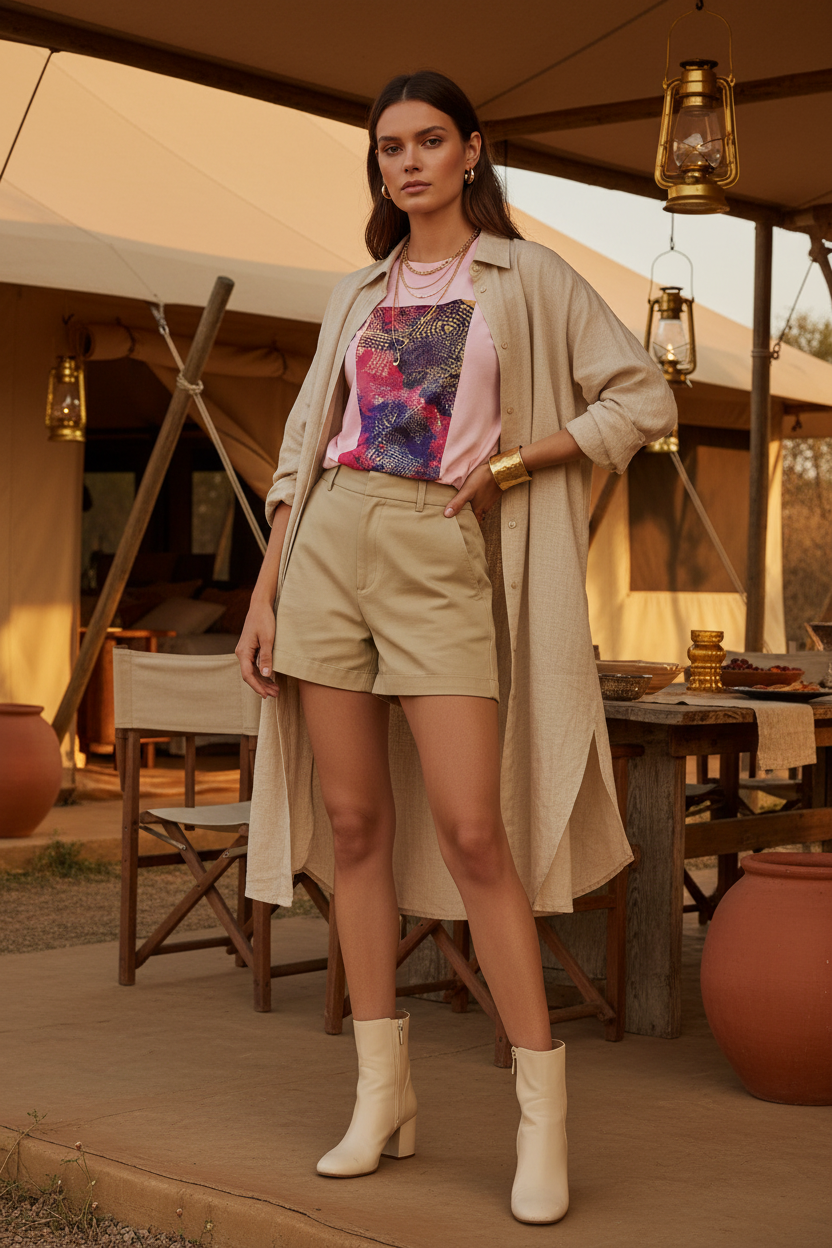 Rose Safari Chic — Pose 2 3/4